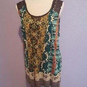Multi-Colored sleeveless blouse